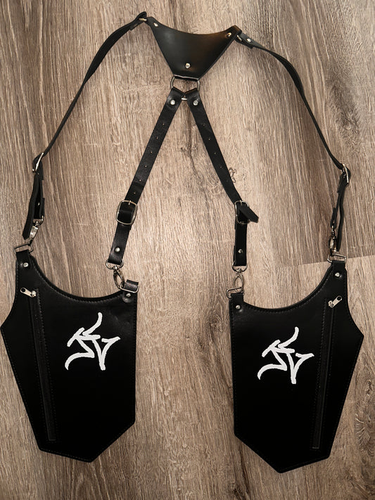 Kountry Lyfe Leather Utility Chest Rig – Black