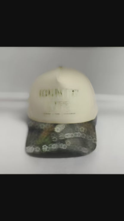 Kountry Lyfe “From The Sticks” Camo Trucker Hat